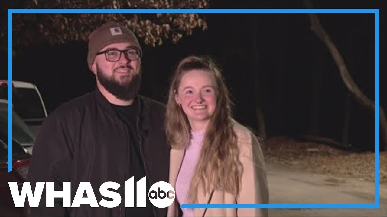 Couples enjoy romantic candlelight hike at Louisville Nature Center