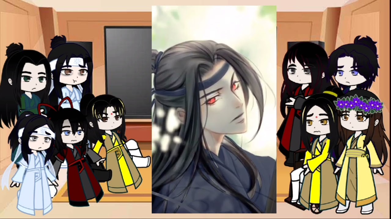 React Mo Da Zu Shi AU Dark Lan Wangji 3/? / реакция Магистра Дьявольского культа АУ