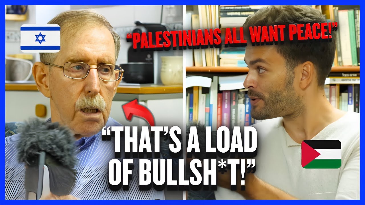 Palestinian Activist Confronts Israeli Historian, HUGE MISTAKE!