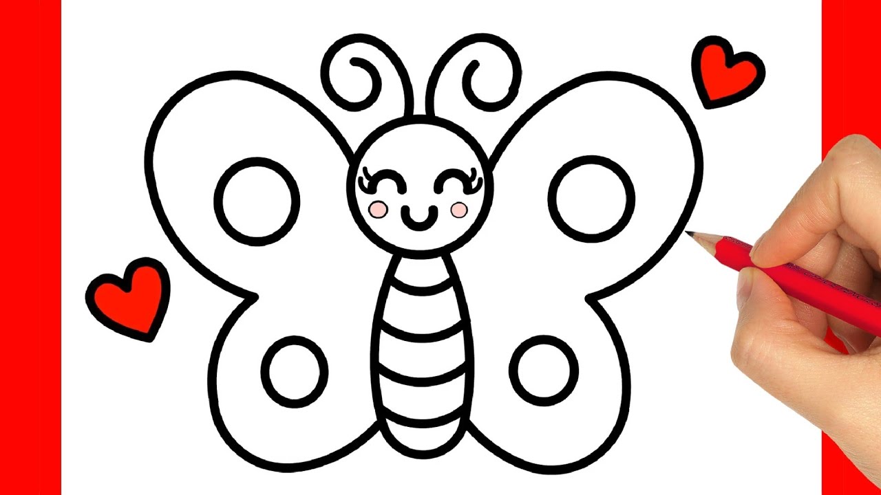 COME DISEGNARE UNA FARFALLA