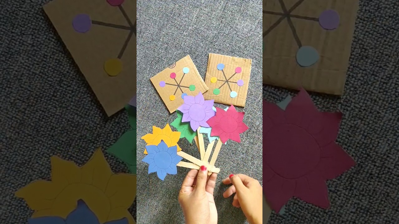 fune fine motor skill activity montessori flower