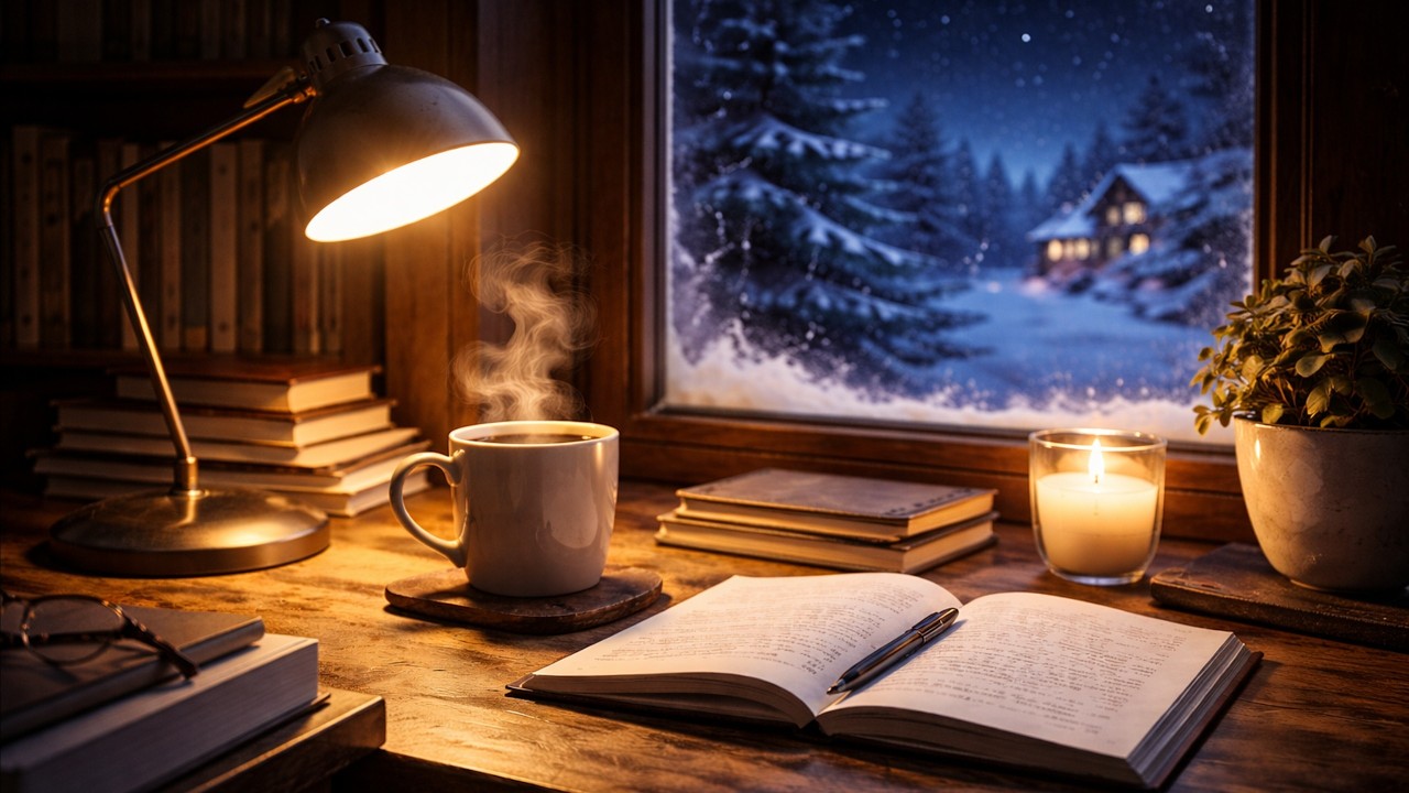 Luka LoFi – 2 Hour Winter Midnight Focus LoFi | Calm Beats for Late Night Work ❄️🌙