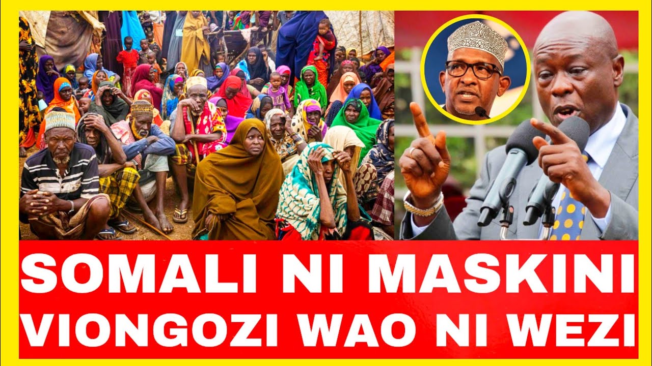 SOMALI NI MASKINI VIONGOZI WAO NI WEZI!GACAHAGUA SPELL BEANS 