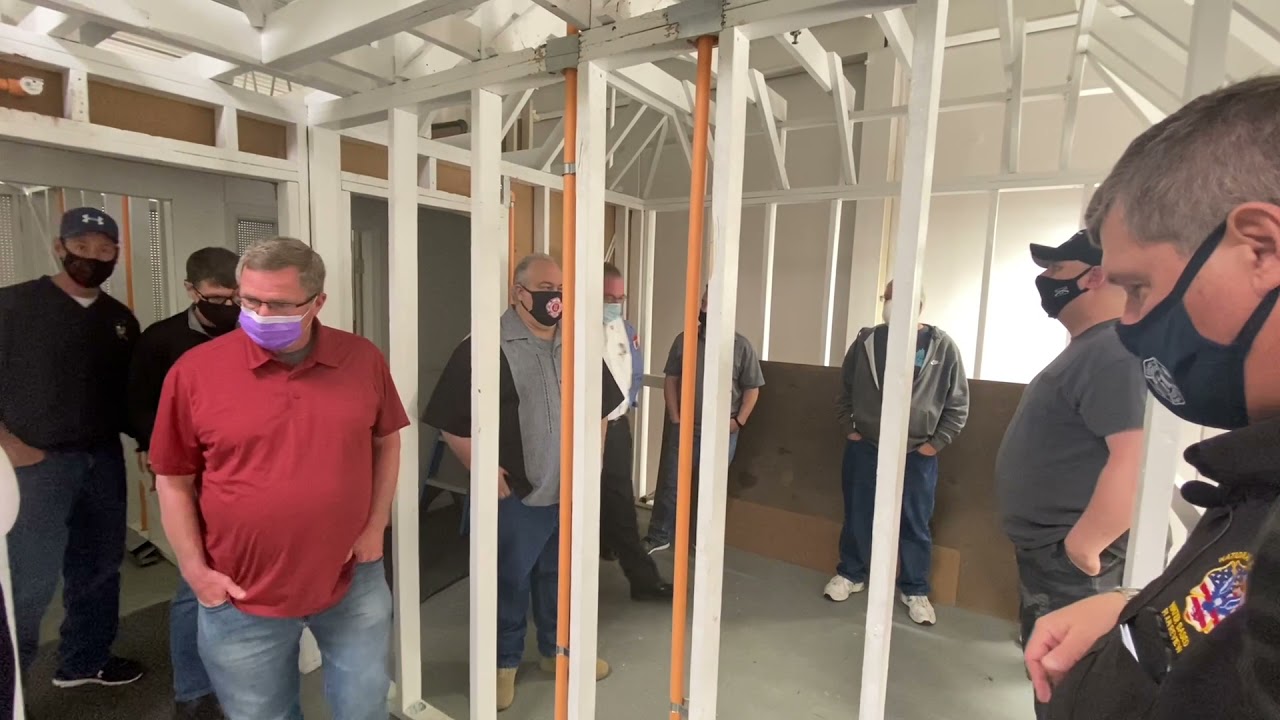 An NFPA 13D system in a simulated house