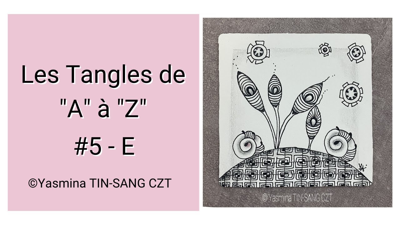 {TUTO ZENTANGLE} LES TANGLES DE 