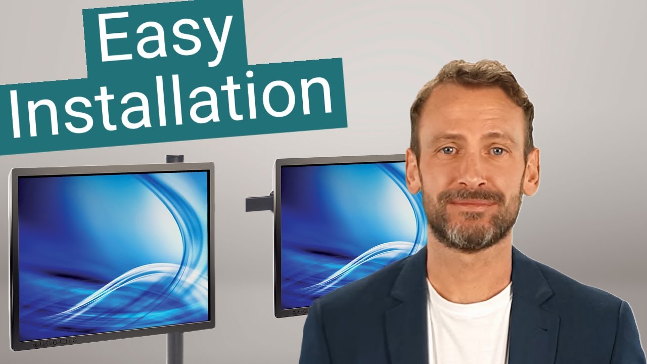 Installation: Manhattan Universal Dual Monitor Mount with Double-Link Swing Arms [461528]