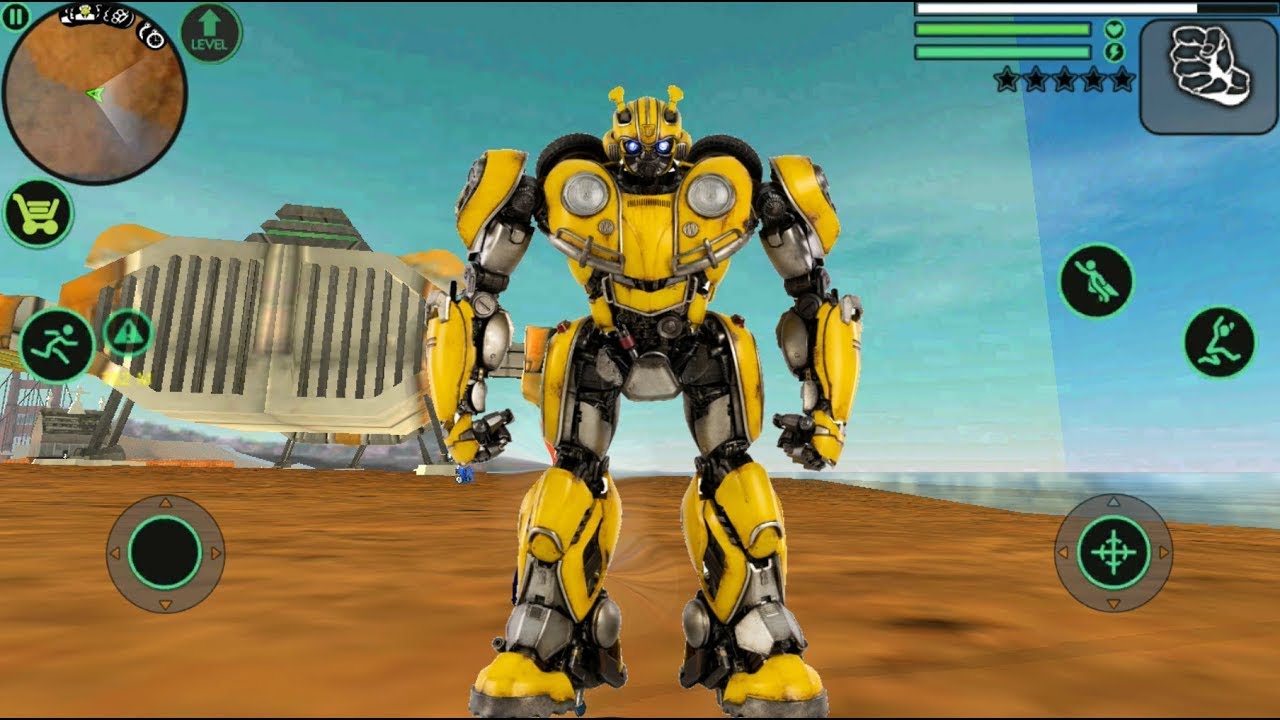 Optimus Robot Flying Truck Flying Robot Car Transformation vs City Alion Robot Game Walkthrough