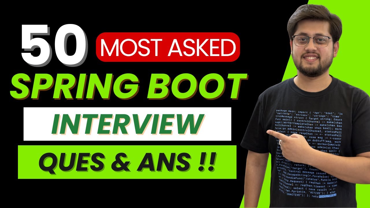 Master Spring Boot Interviews — 50 Questions in One Shot !