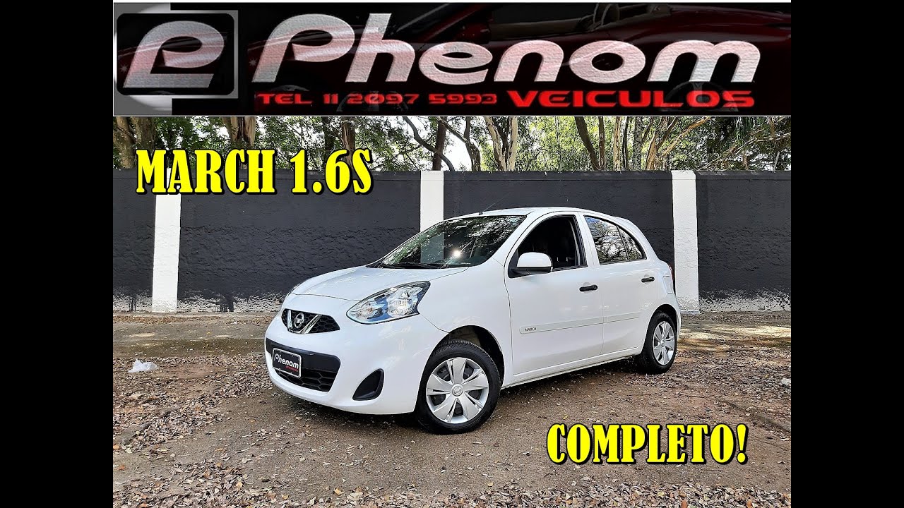 NISSAN MARCH 1.6 S 2016 : Preço - Consumo - Ficha técnica - Dicas de compra.