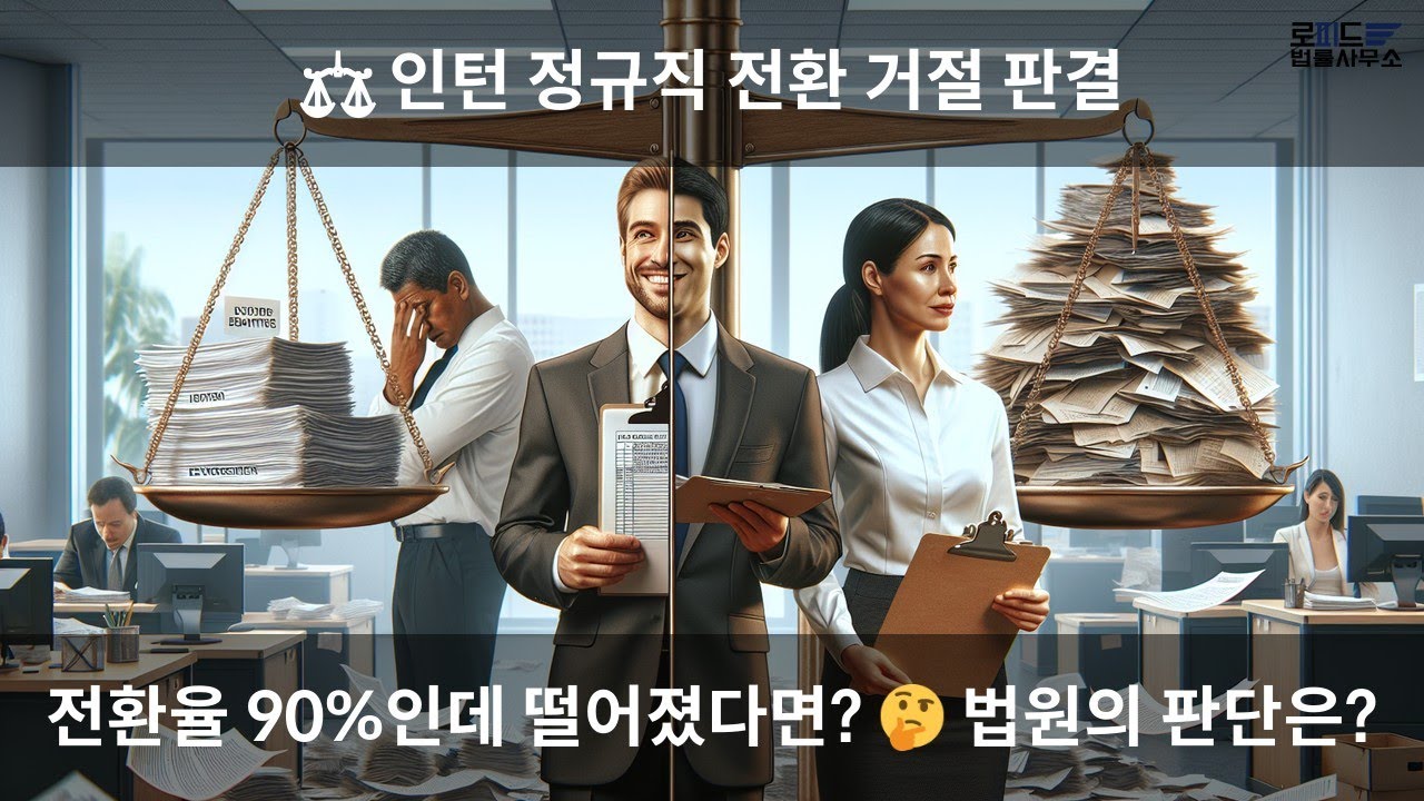 ⚖️ 채용형 인턴 정규직 전환 거절당했다면? 꼭 알아야 할 판결! 🔍