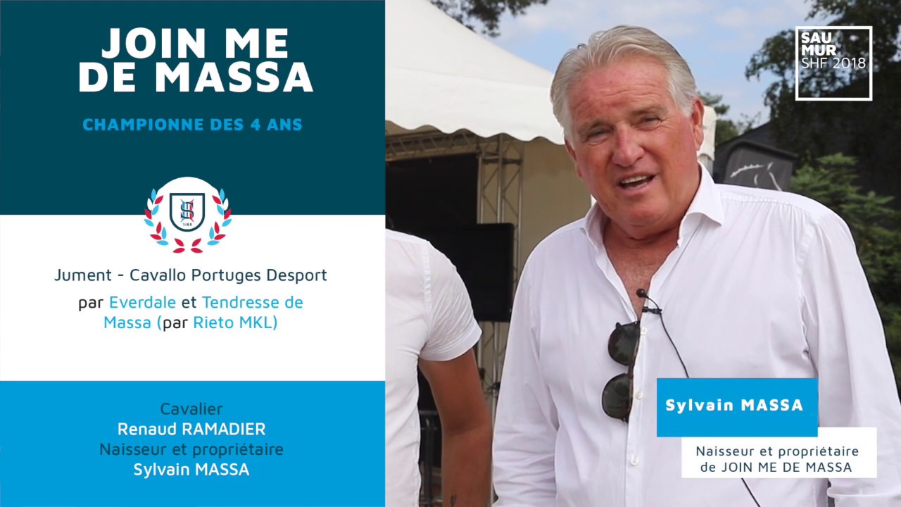 Saumur 2018 - Join me de Massa, Championne des 4 ans