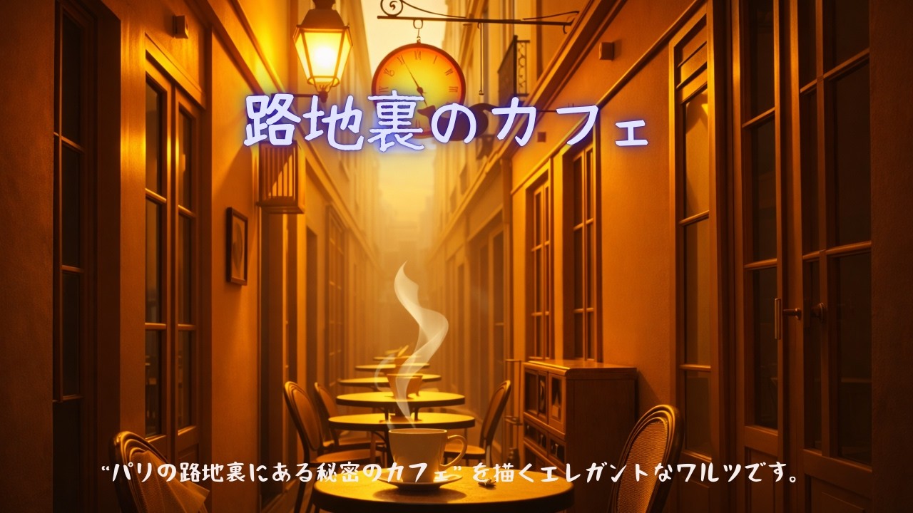 アコーディオンが誘う小さな旅“路地裏のカフェ”