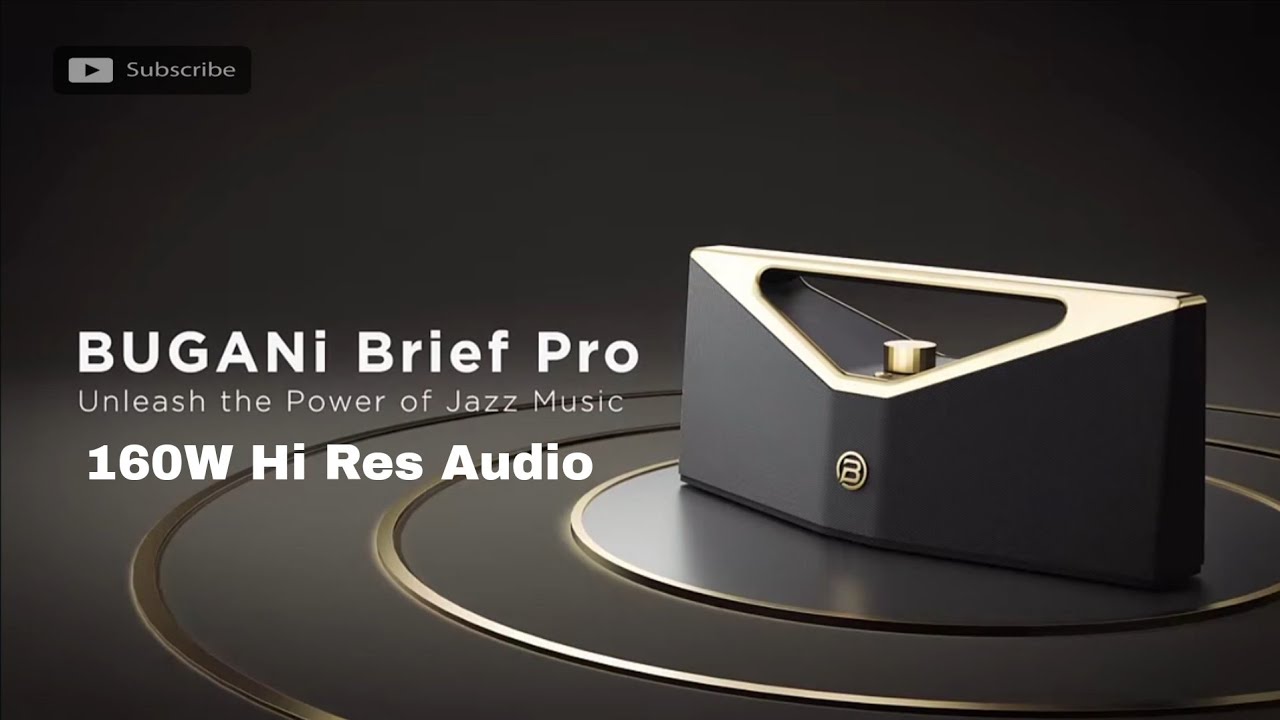 Bugani Brief Pro Hi Res audio bluetooth speaker 160w - Insane quality