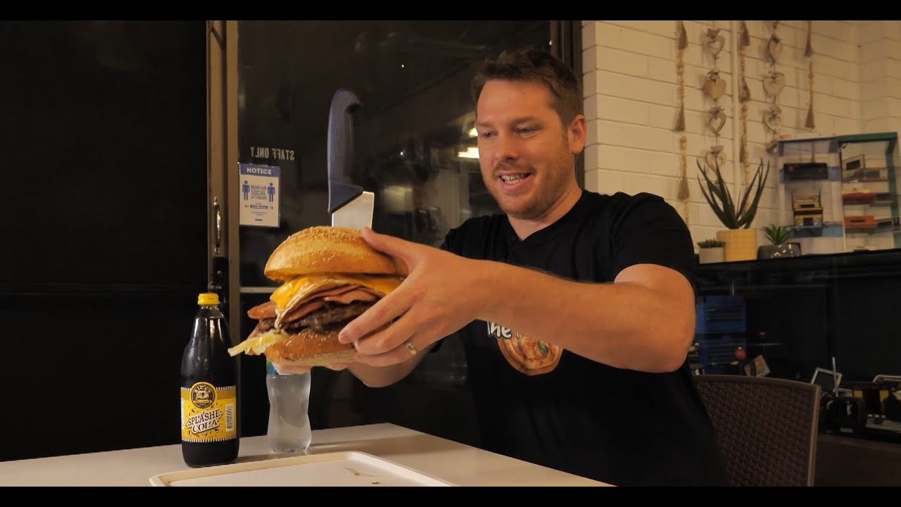 BURGIES MONSTER WTF BURGER CHALLENGE IN DUBBO NSW