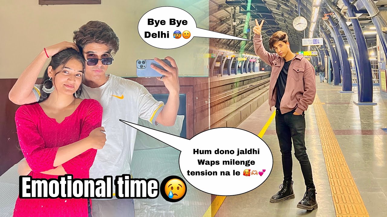 Hum jldi milenge 🤗🫶🏻|| emotional moment 🥺#couplevlog #viralcouple #cuoplegoals  @kk ki power