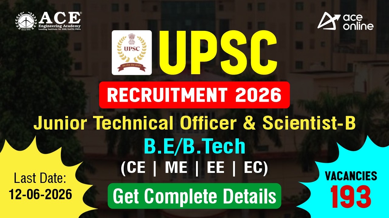 Найм UPSC 2026 | 190+ вакансий младшего технического специалиста и научного сотрудника (Scientist...