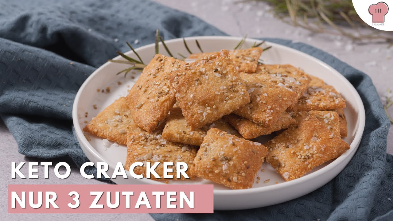 3-ZUTATEN-KETO-CRACKER 😮: knusprig, lecker und kohlenhydratarm!