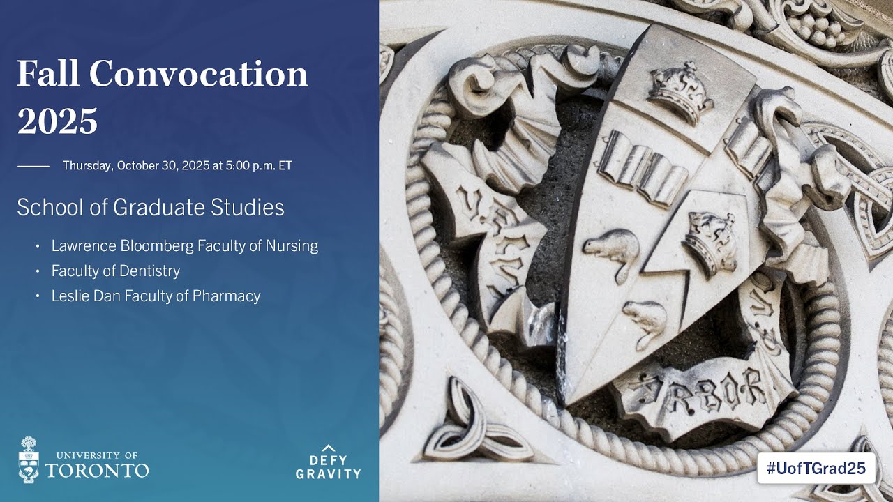School of Graduate Studies: Nursing; Dentistry; Pharmacy Fall 2025 Convocation