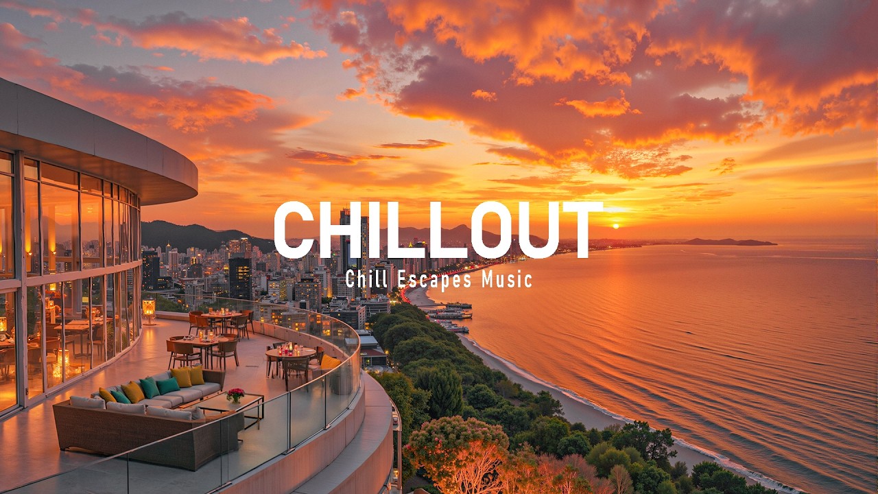 Rooftop Sunset Over the City 🌇🌅 Luxury Chillout Lounge Music for Work, Focus and Study
