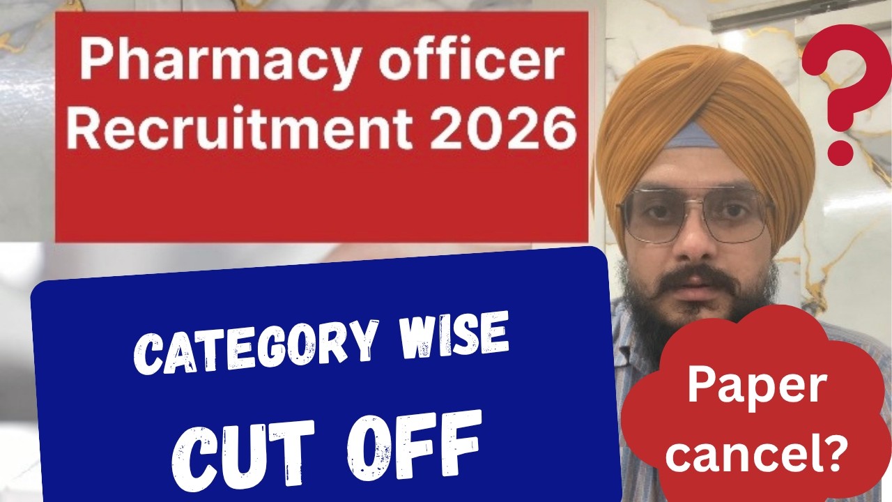 Punjab Pharmacy Officer 2026 Expected Cut Off | Category Wise Analysis (UR, SC, BC, EWS,sports,ESM)