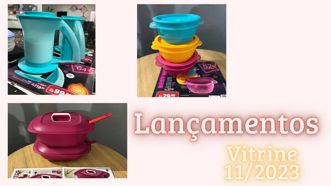 LANÇAMENTOS E NOVIDADES DO VITRINE 11/2023 | AMEI ESSES PRODUTOS | Evellin Tupperware