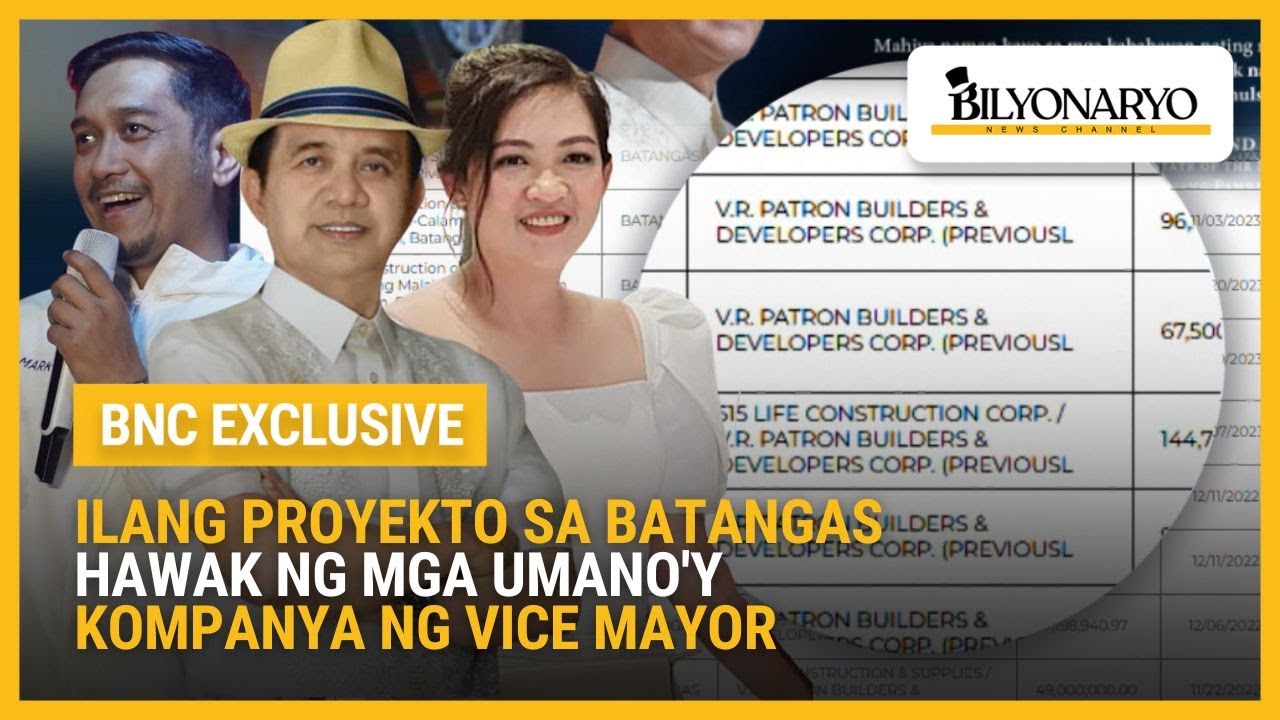 Ilang proyekto sa Batangas, hawak ng mga umano'y kompanya ng vice mayor | Agenda