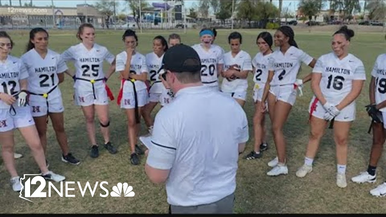 Hamilton downs Chandler 27-2 in first girls' flag football club game