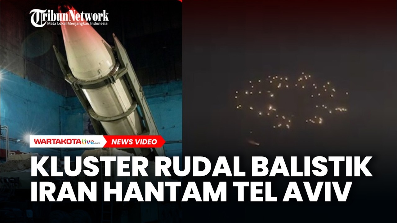 Kluster Rudal Balistik Iran Hantam Tel Aviv