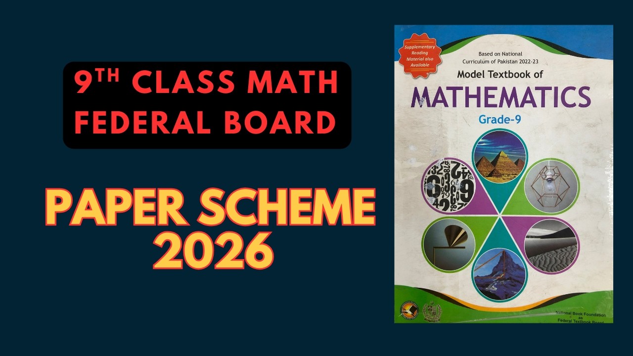 9th Class math fbise paper scheme 2026