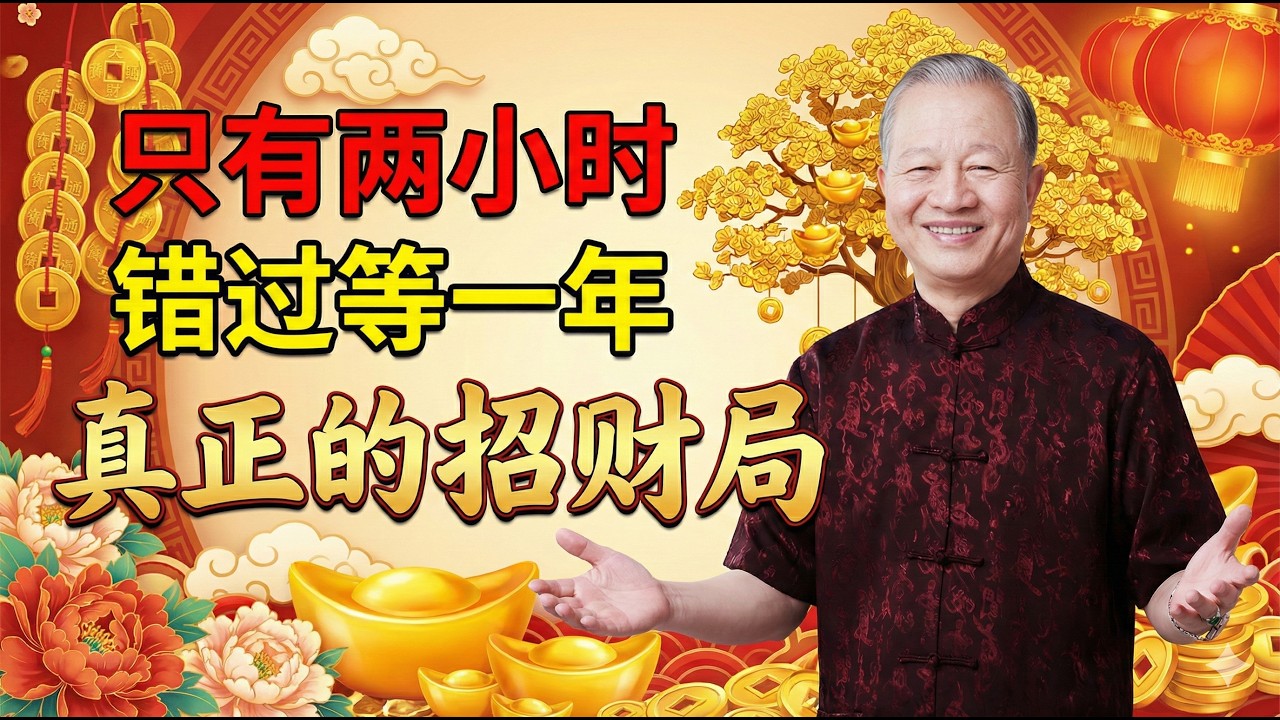 除夕這兩個小時貼春聯，財神爺搶著進你家！曾仕强：錯過等一年！#曾仕強 #易經智慧 #貼春聯 #春節風水 #招財轉運