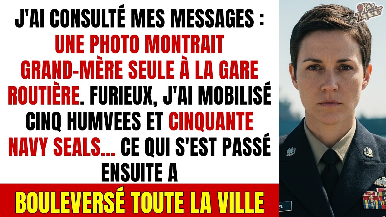 Mes parents ont jeté ma grand-mère à la rue. Étant Navy SEAL, j'ai organisé son extraction.