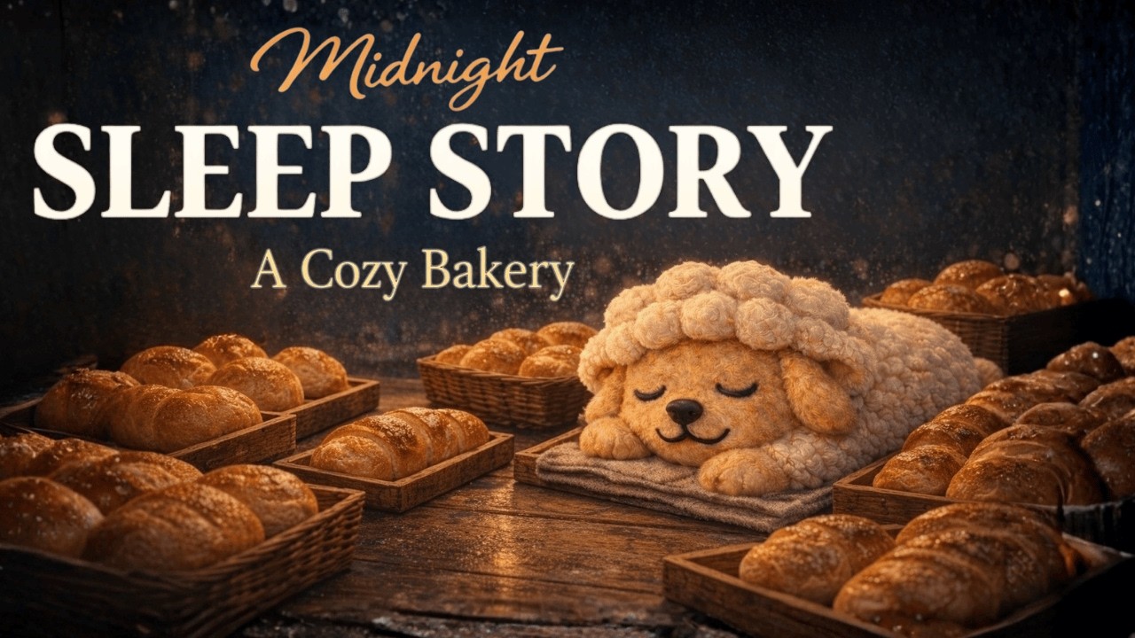 Rain Sounds in a Cozy Bakery | Warm Bread Sleep Story (Deep Sleep & Relaxation)