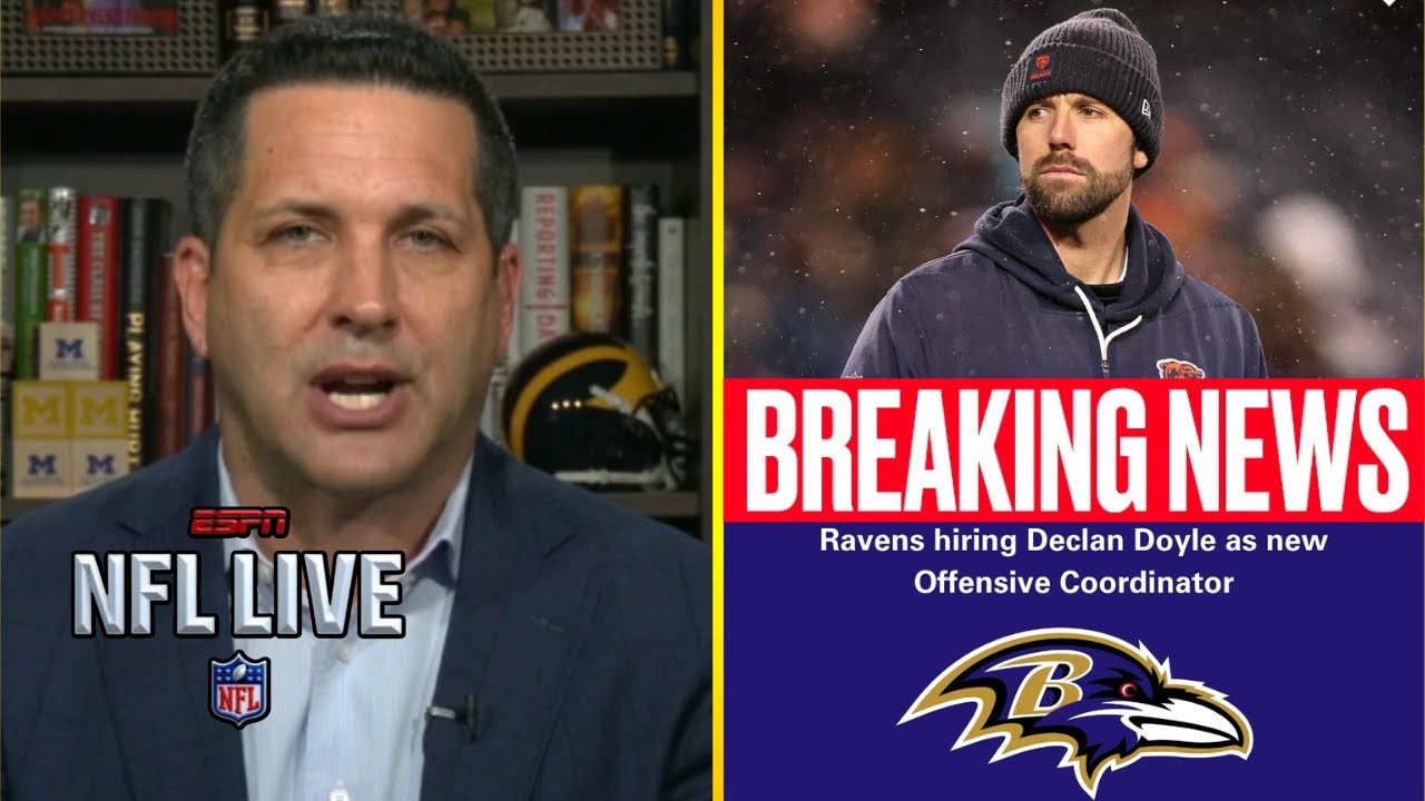 BREAKING NEWS: Adam Schefter report Ravens hire Bears offensive coordinator Declan Doyle as their OC