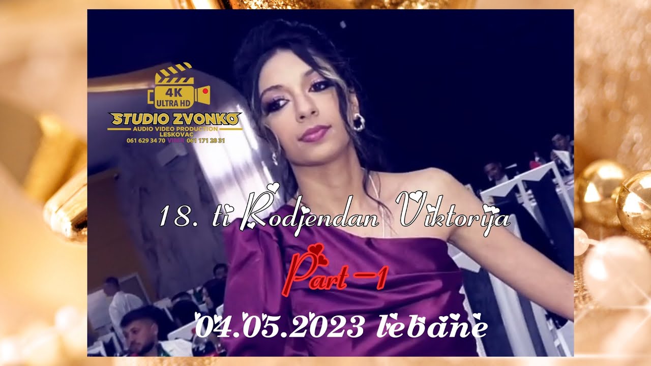 18.Ti RODJENDAN VIKTORIJA PART 1/ 04.05.2023  LEBANE  STUDIO ZVONKO 4K ULTRA HD LESKOVAC
