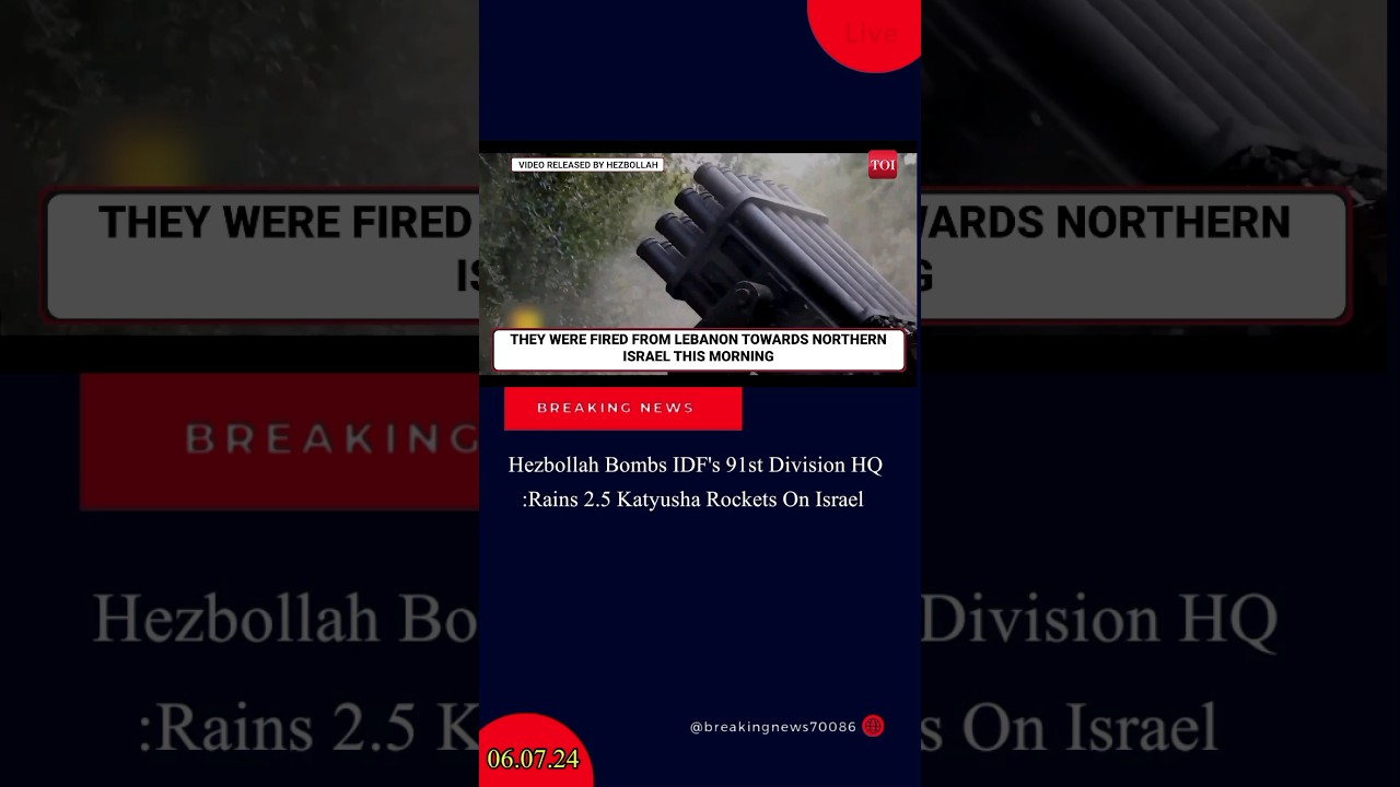 Hezbollah Bombs IDF's 91st Division HQ