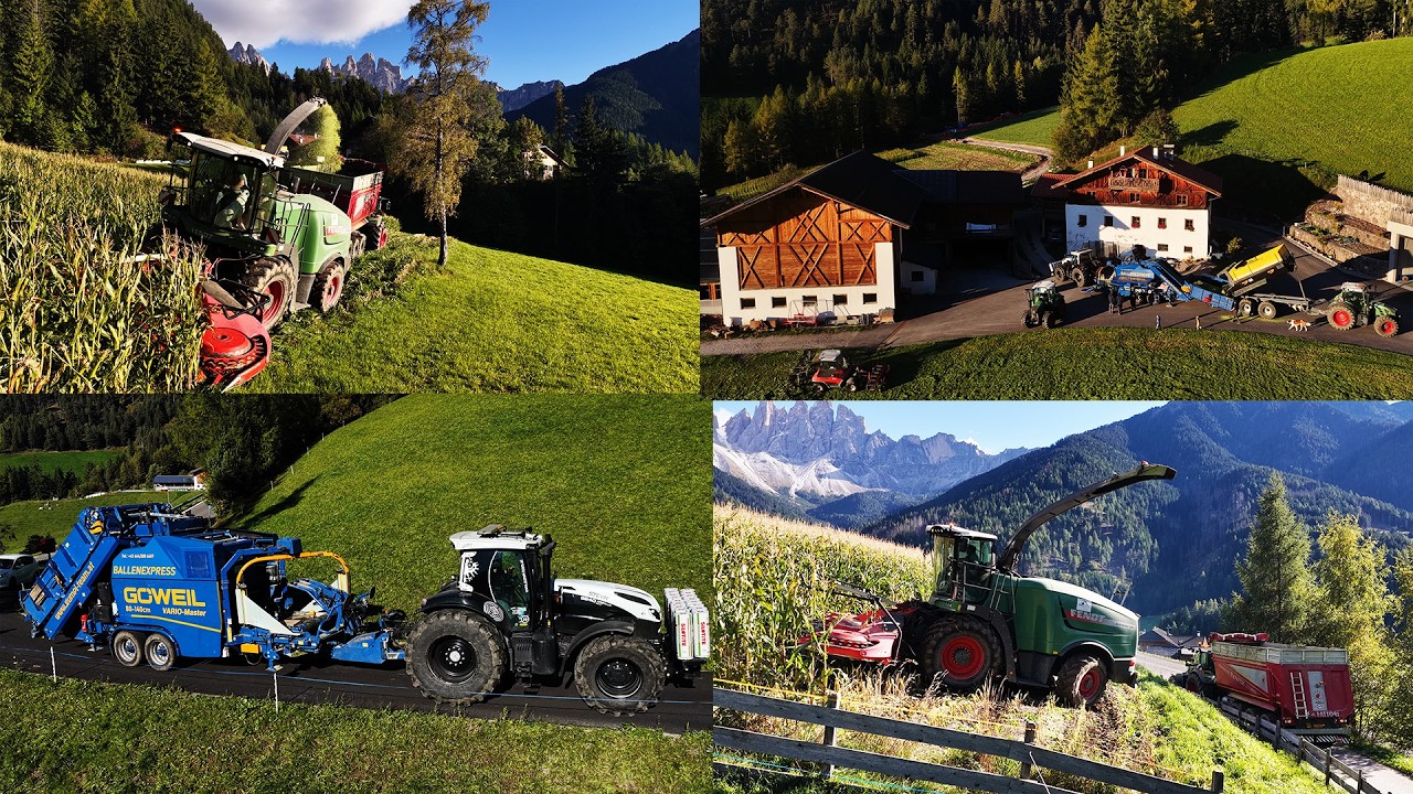 Der Beginn unseres Maisprojekts - Teil 4: Maisernte in Rundballen - Fendt | Göweil | Steyr 🌽🚜⛰️