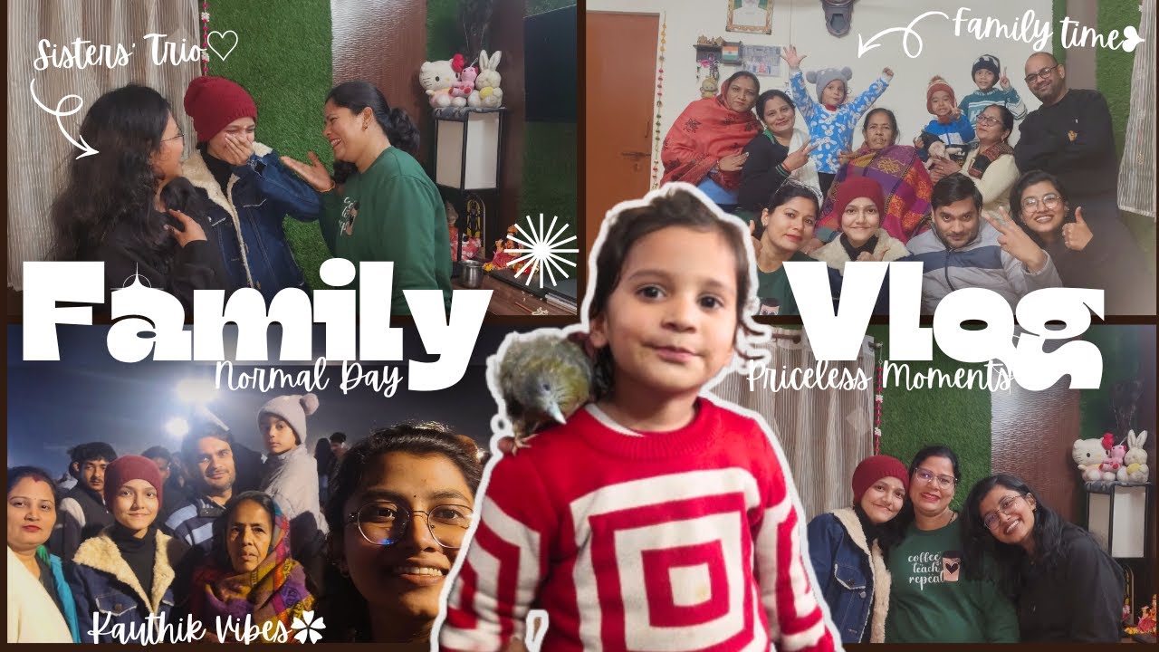 Aaj Ghar Aaye Di & Jiju 🤍✨ | Kachmoli bnai & Kauthik ghuma | Family Vlog