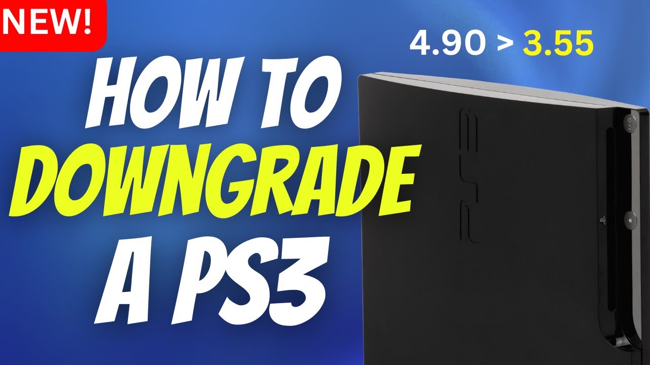 Как понизить версию прошивки PS3 до 4.90 *Легко*