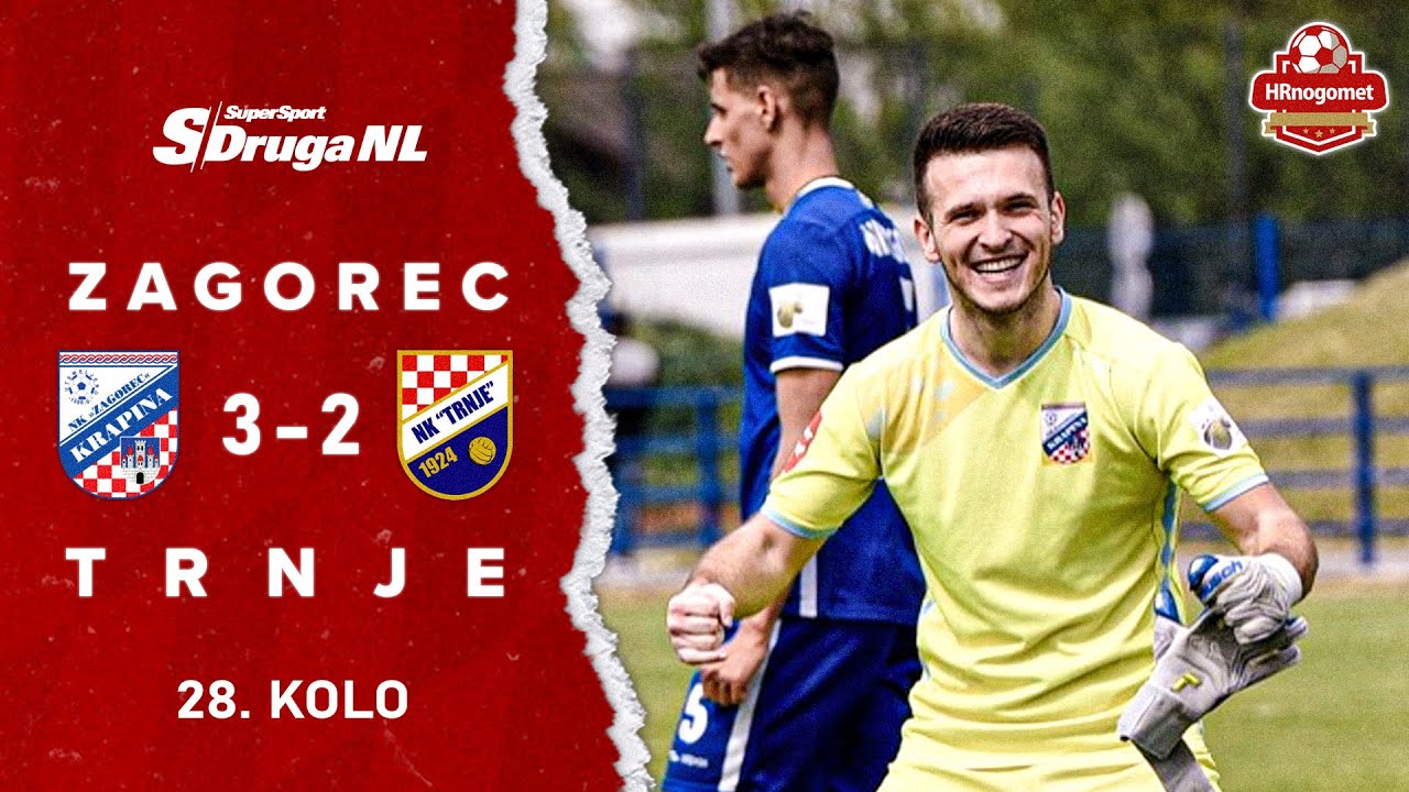 Sažetak: NK Zagorec Krapina 3-2 NK Trnje (28. kolo SuperSport 2. NL)