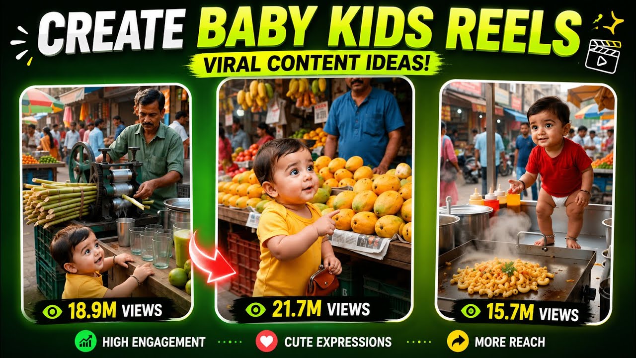 Instagram Viral Baby Kids Ai Video Kaise Banaye | Trending Funny Kids Reels Kaise Banaye