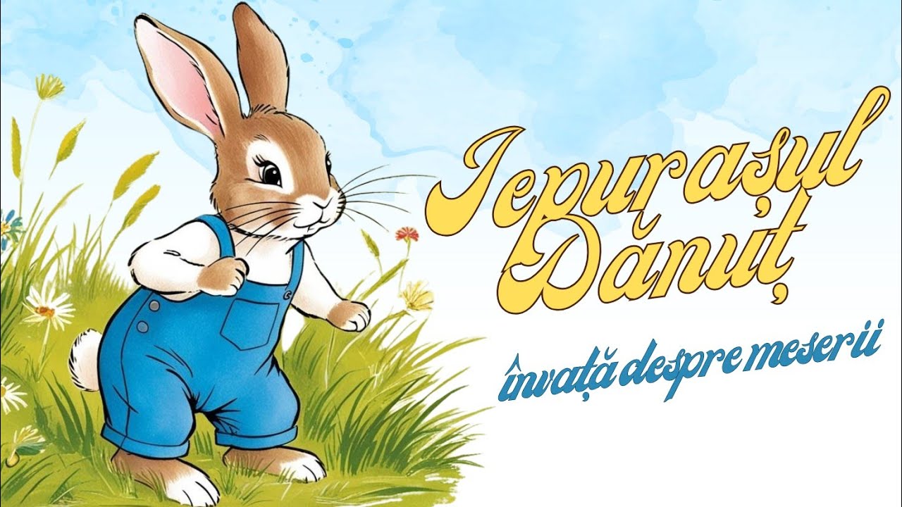 🐰 Iepurașul Dănuț &icirc;nvață despre meserii 👩&zwj;🍳🧑&zwj;🌾👮 de Păuna Ramona || poveste || meserii