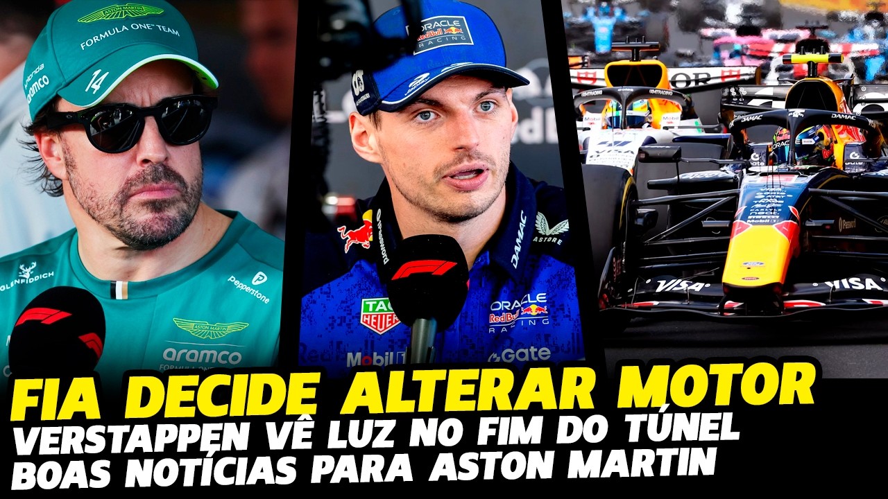 🚨FIA E EQUIPES DECIDEM MUDANÇA NO MOTOR, BOAS NOTÍCIAS PARA A ASTON | FÓRMULA 1 | GP EM CASA