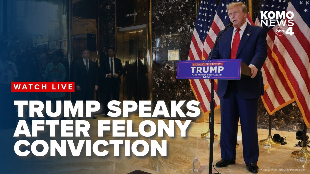 WATCH: Donald Trump holds press conference after felony conviction