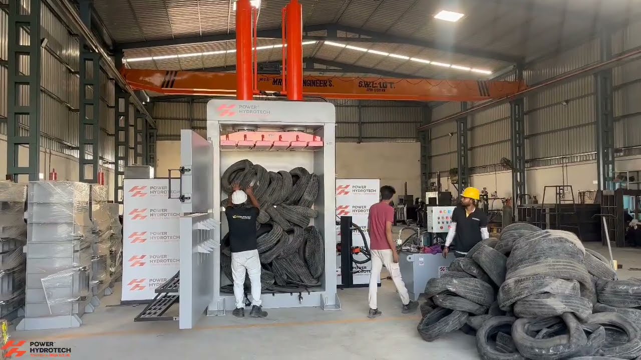 Tyre Baling Press || Recycling Machinery || Recycling Tyres || Recycling Baler Machines