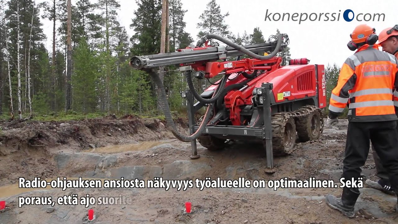 Sandvik DC125R suoriutuu haastavista paikoista