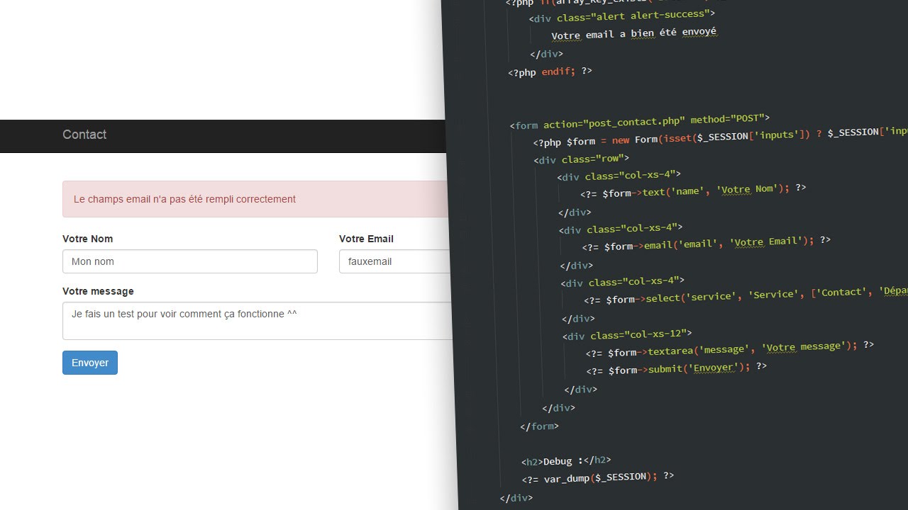 Tutoriel PHP : Formulaire de contact en PHP