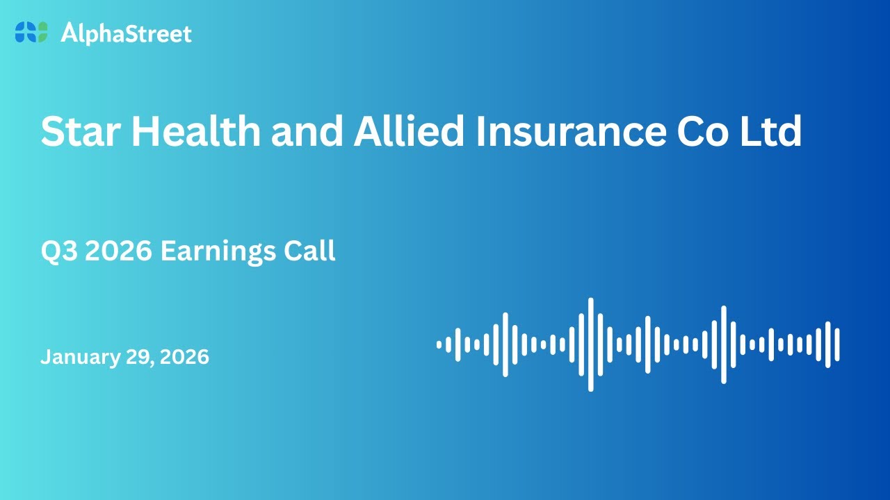 Star Health and Allied Insurance Co Ltd Q3 FY2025-26 Earnings Conference Call