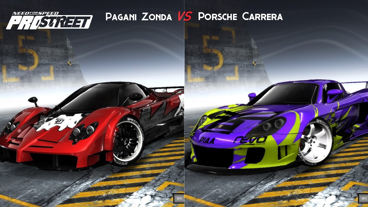 Pagani Zonda F Vs Porsche Carrera GT Comparison - NFS ProStreet