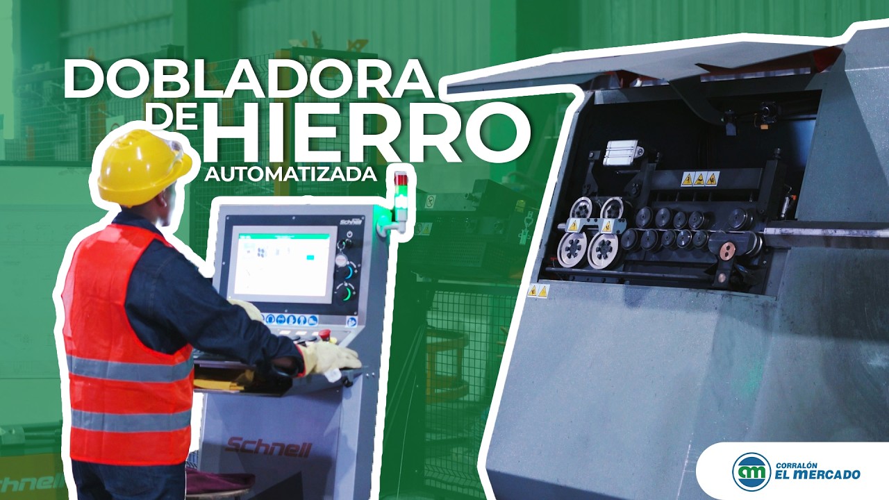Dobladora de hierro automatizada en Corralon El Mercado