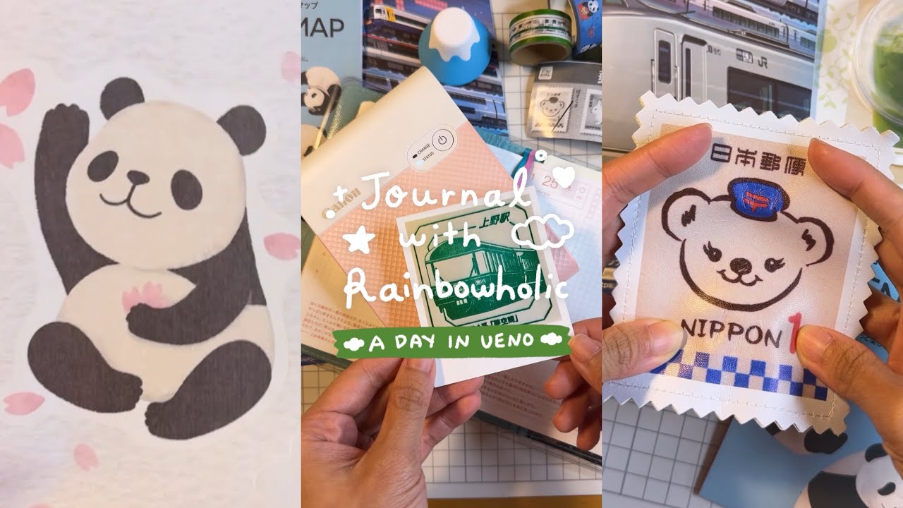 Hobonichi Techo Journal With Me (asmr / real time) 🐼 A Day In Ueno, Tokyo 🇯🇵